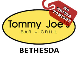 No trivia tonight at Tommy Joe's No trivia tonight at Tommy Joe's